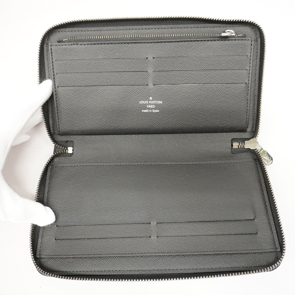 Auth Louis Vuitton Monogram Eclipse Zippy Organizer NM M82081 Long Wallet - Picture 3 of 9